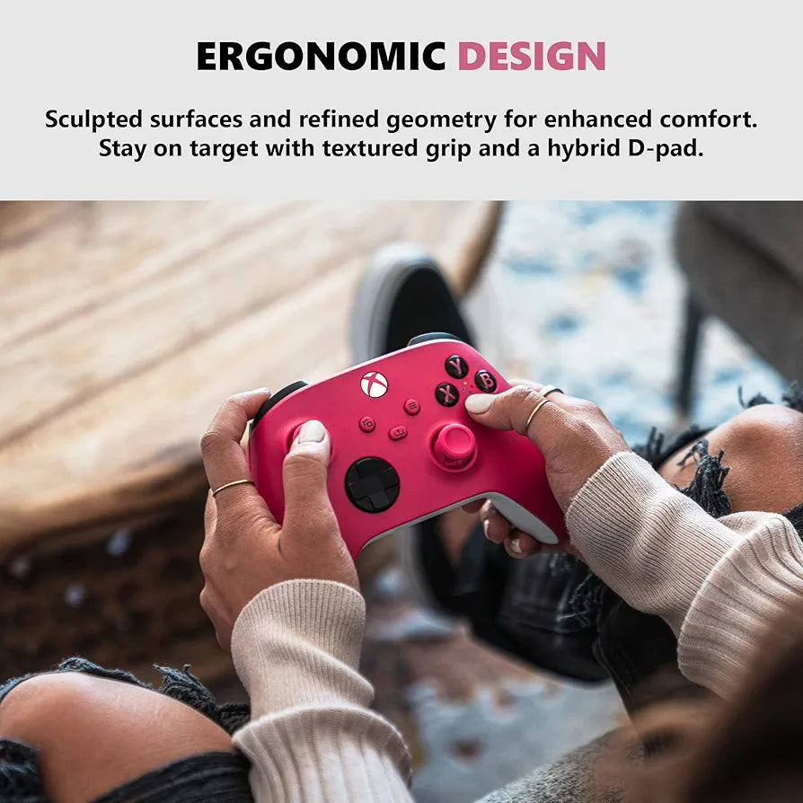 Microsoft Official Xbox Series X/S Wireless Controller - Deep Pink (Xbox Series X/S)
