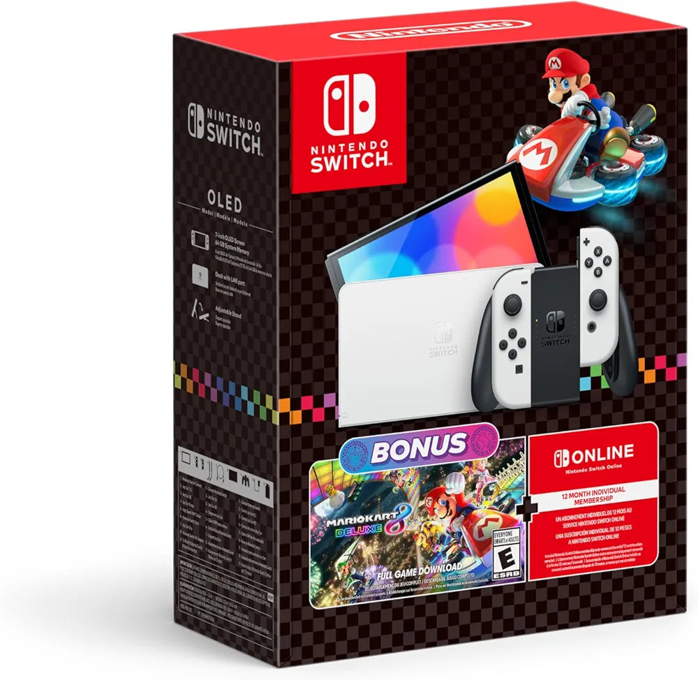 Nintendo Switch - OLED Model - Mario Kart 8 Deluxe Bundle (Switch)