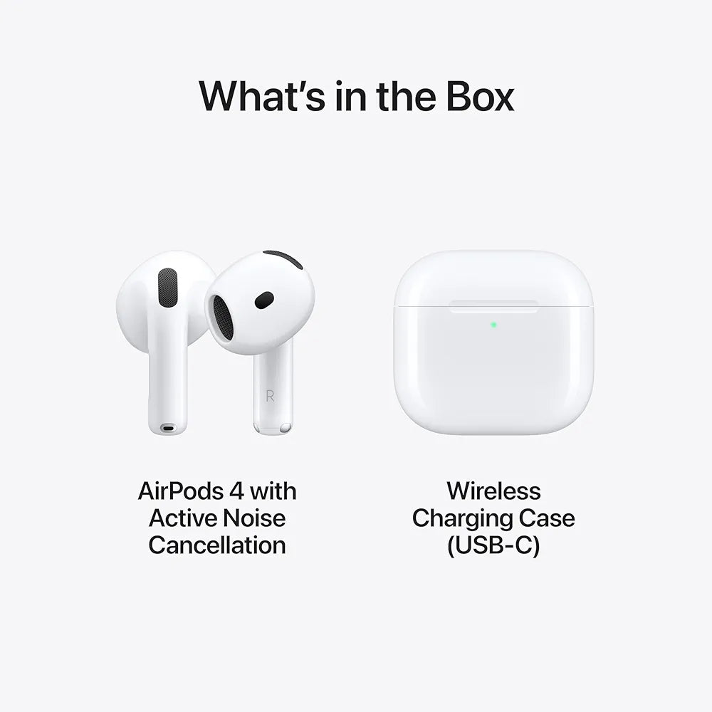 Apple AirPods 4 Wireless Earbuds With Active Noise Cancellation